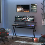 Gaming Desk Writing Table W/ Headphone Hook