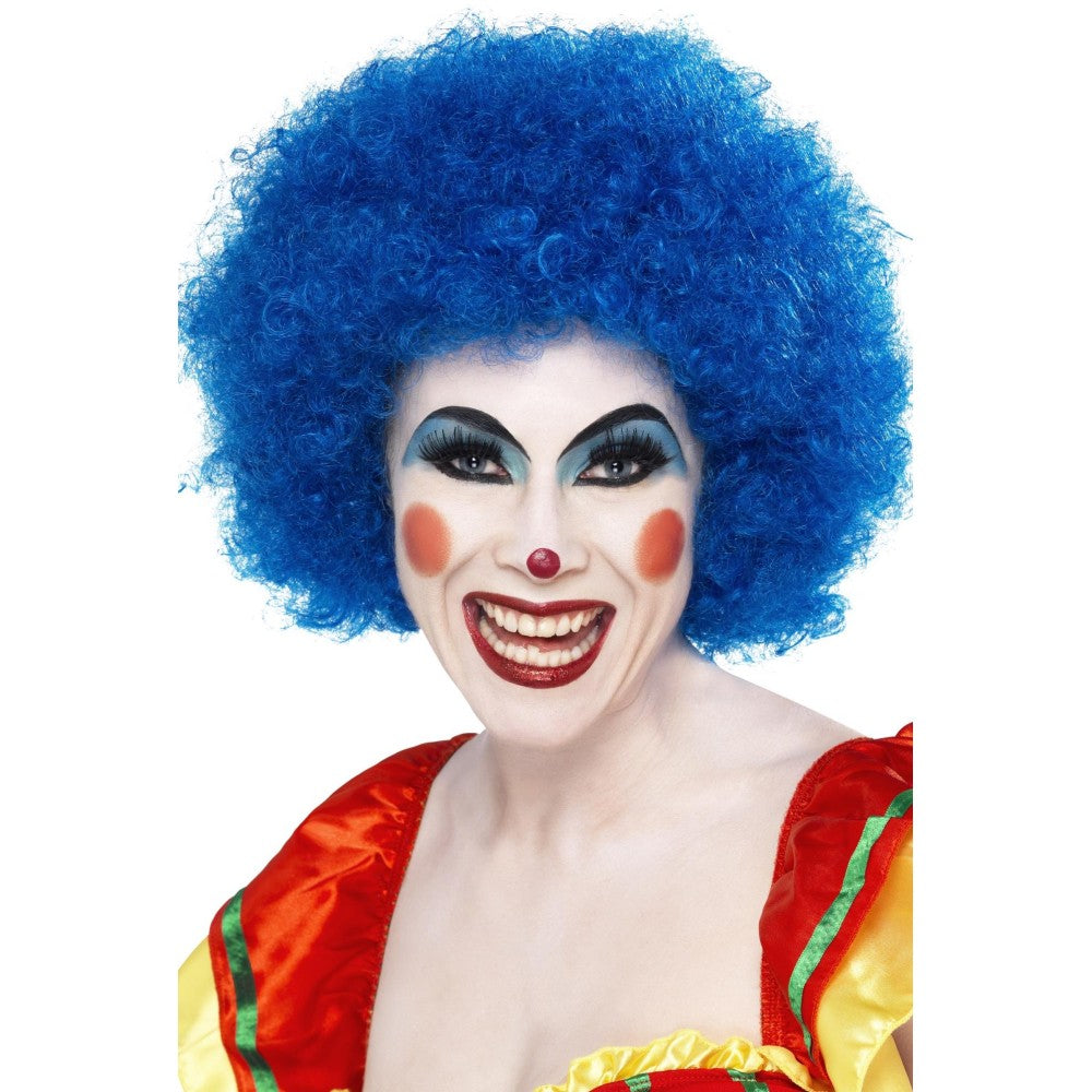Crazy Clown Wig | Neon Blue