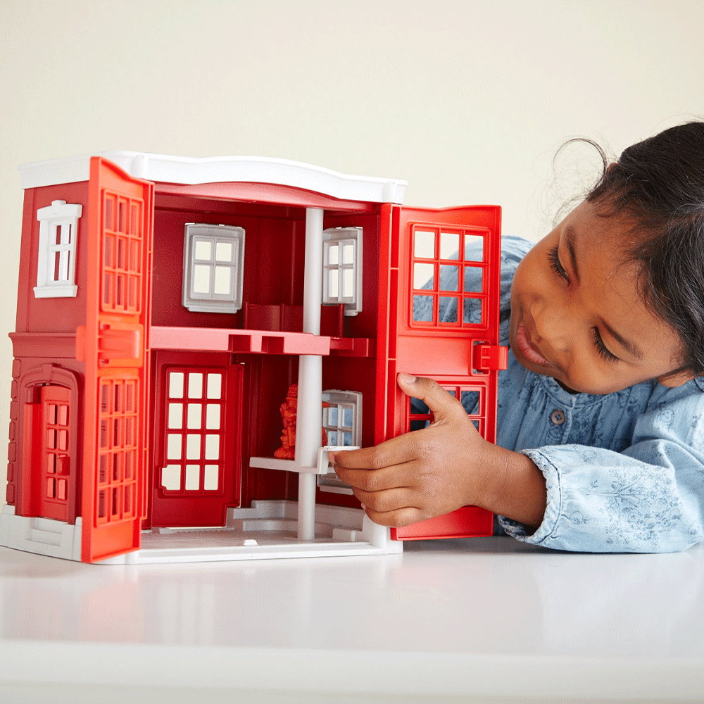 Fire Station Playset, Made From 100% Recycled Plastic