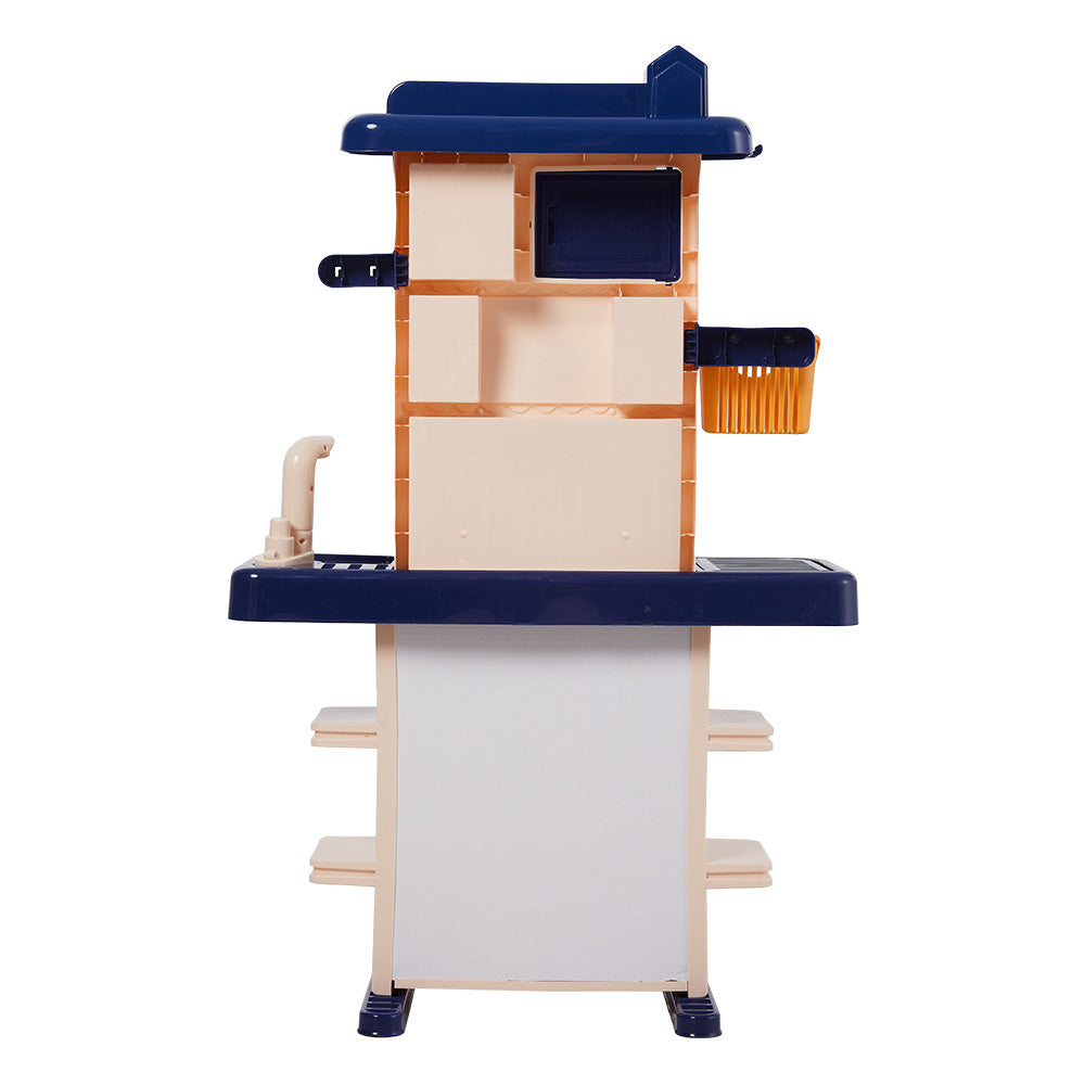 Children Pretend Kitchen Playset 43pcs Toy Accessory Set | Blue