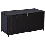 Rattan Storage Box Outdoor Indoor Wicker Cabinet Chest
