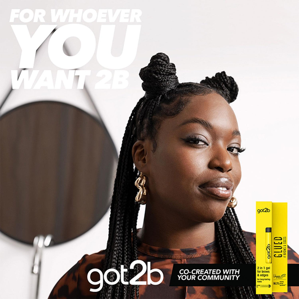 Glued 4 Brows And Edges 2 In 1 Gel, 3 Pack 16ml