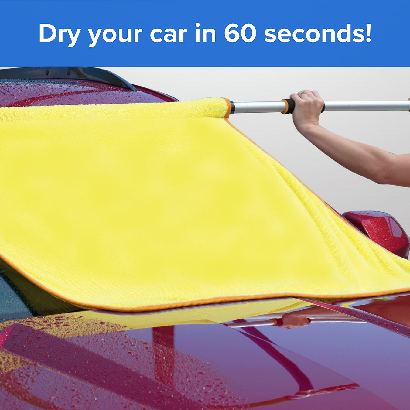 Microfibre Car Drying Towel | XL | Yellow