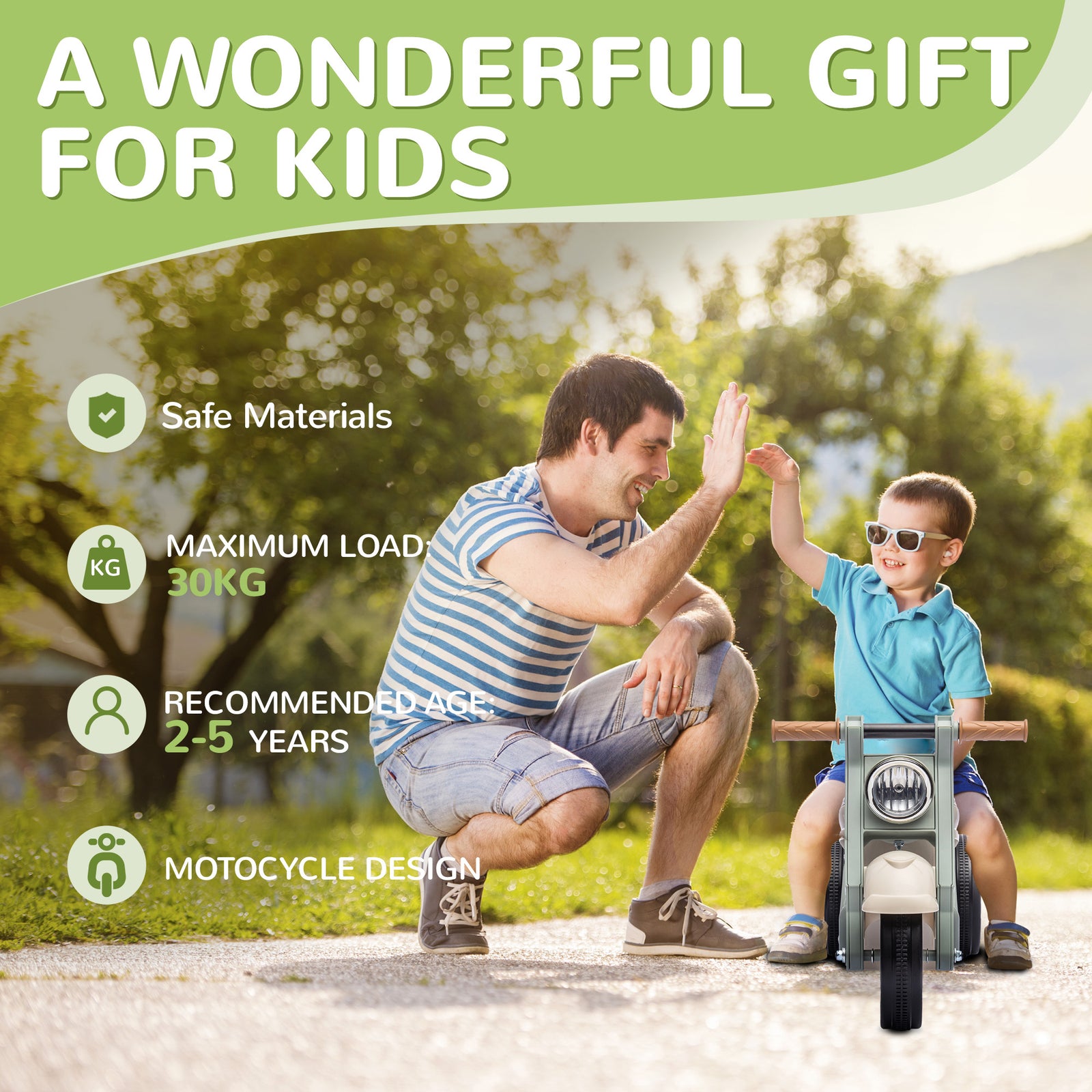 Ride On Car Foot To Floor Kids Car W/ Music, Bubble | Cream