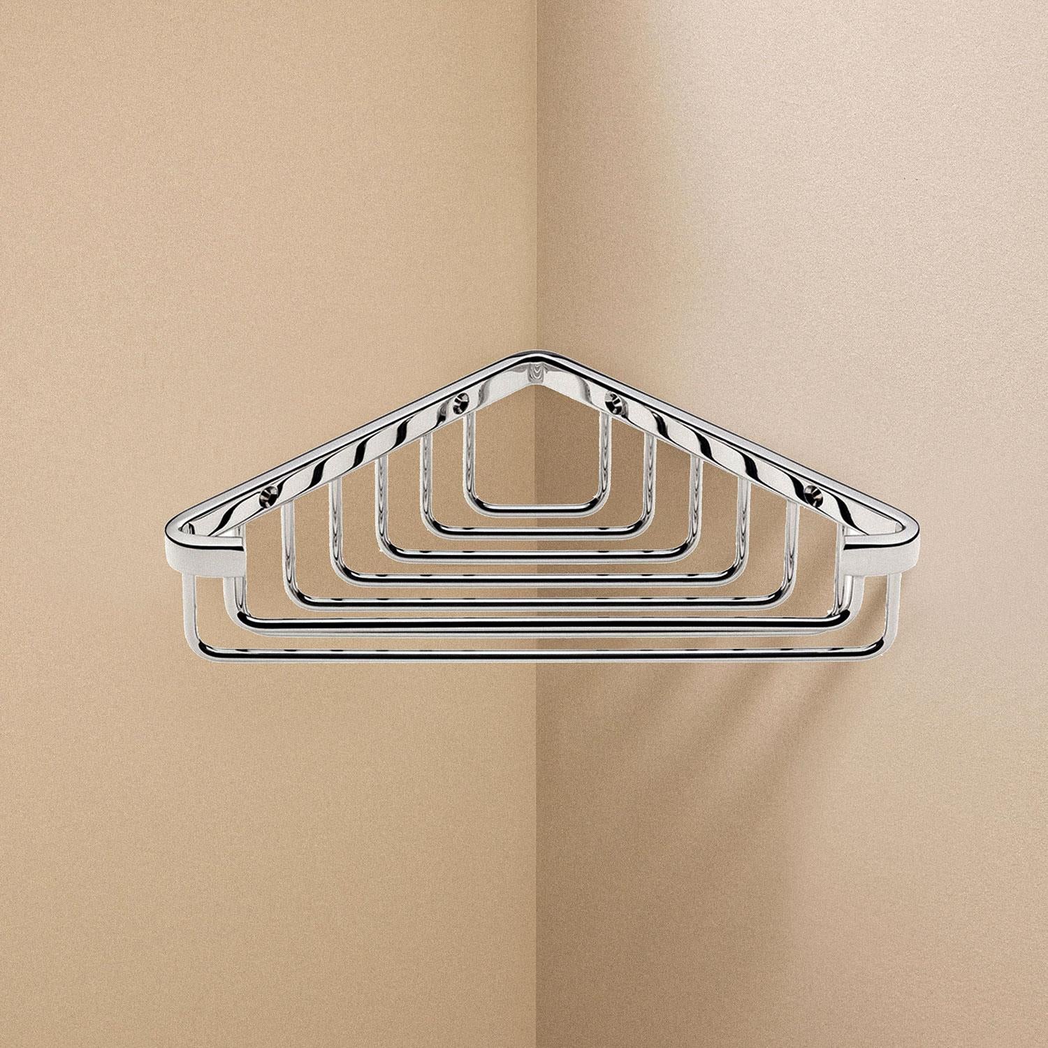 Shower Caddy, Shower Basket, 20cm, Silver, Architect S+ Collection