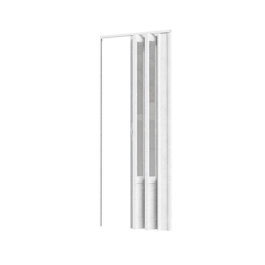 Breeins Magnetic Sliding Pvc Concertina Folding Door With Solid Bottom