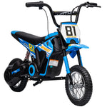 24v Battery Powered Ride On Motorcycle With Rear Suspension | Blue