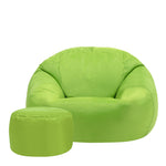 Classic Indoor Outdoor Bean Bag & Pouffe Chair | Lime