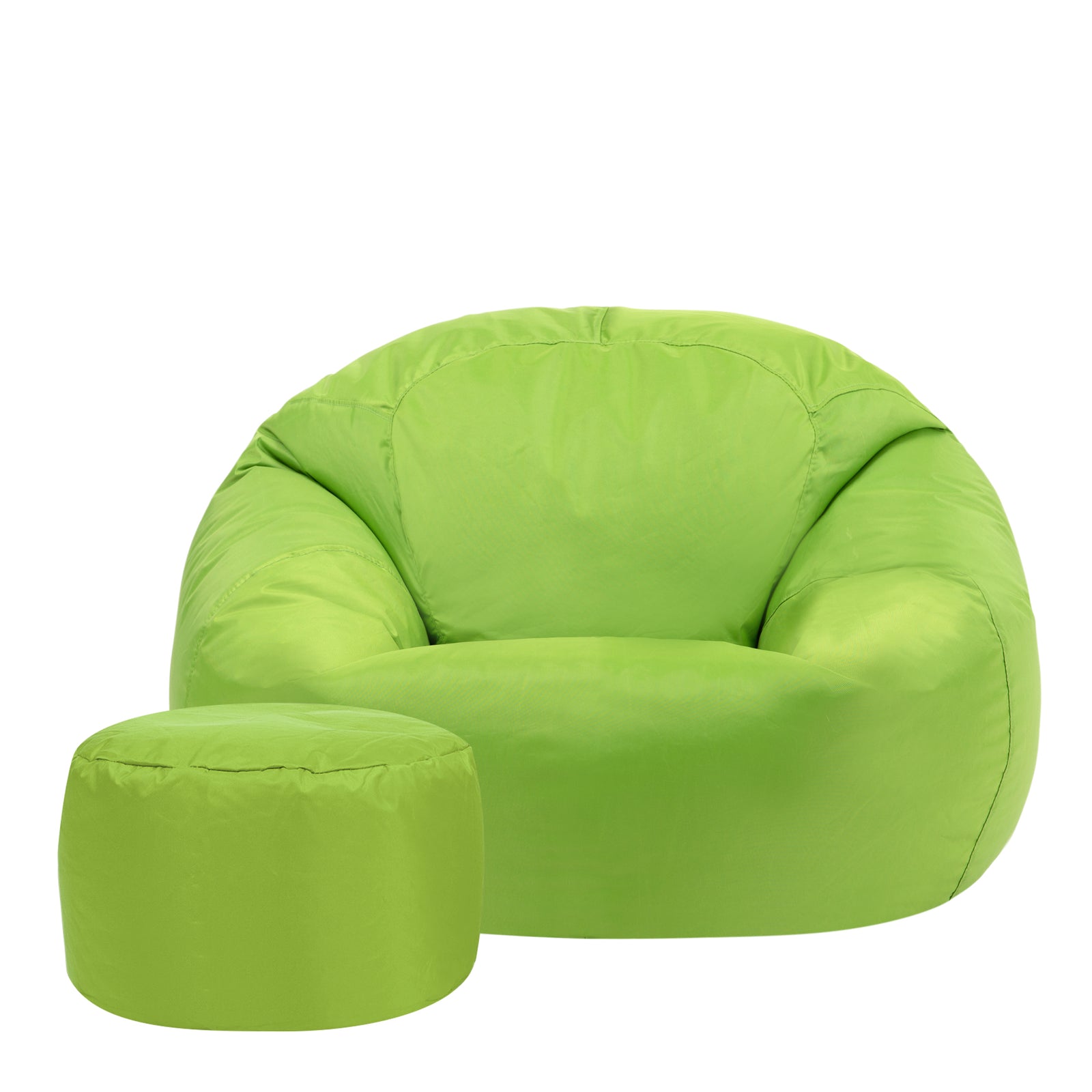 Classic Indoor Outdoor Bean Bag & Pouffe Chair | Lime