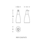 Soap Dispenser, 300ml, Soft-finish Coating, Saku Collection | Lime