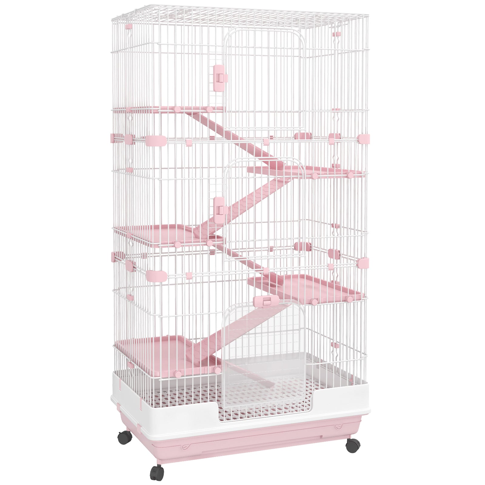 4/6-level Small Animal Cage, Indoor Pet House | Pink