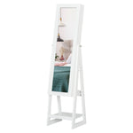 Freestanding Jewellery Storage Armoire W/ 2 Mirrors Drawers