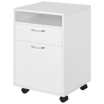 60cm Storage Cabinet With Drawers And Open Shelf,white | One Size | White