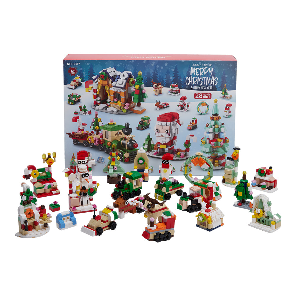 Advent Calendar Building Block Blind Box – Forest Animals Series | Holiday Countdown Toy Set