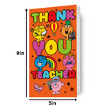 Mr Men & Little Miss Thank You Teacher Card Official Product
