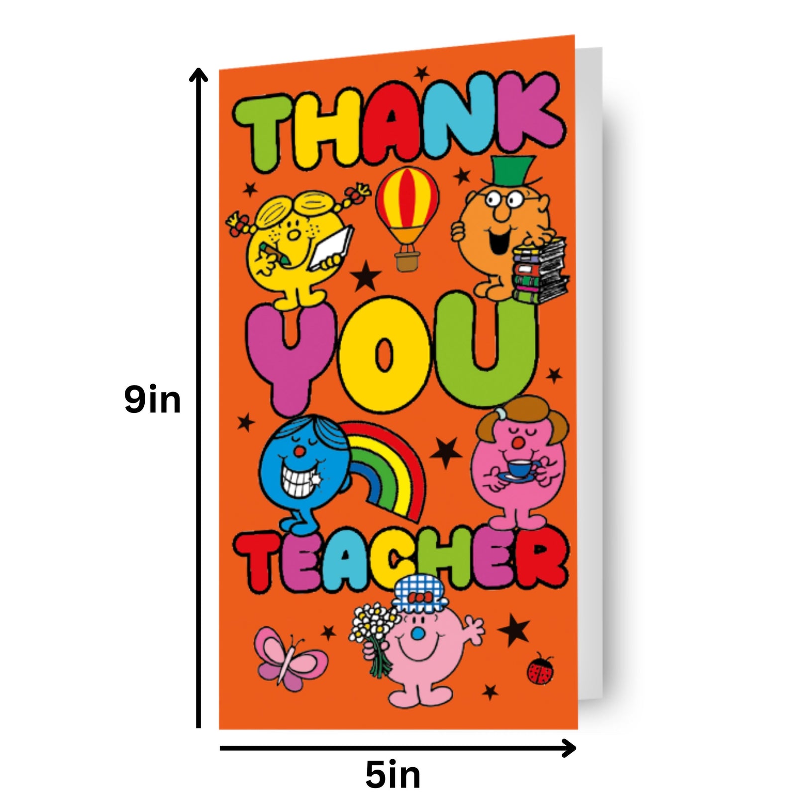 Mr Men & Little Miss Thank You Teacher Card Official Product