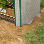 80 X 49 X 160cm Mini Greenhouse Portable Green House With Shelf | White