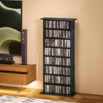 Cd Storage Unit Dvd Tower Blu-ray Storage Shelf For Office | Small | Black
