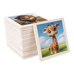 Wooden Toddler Animals Cognitive Jigsaw Puzzle Set
