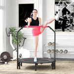48foldable Mini Trampoline Fitness Trampoline Rebounder | Pink
