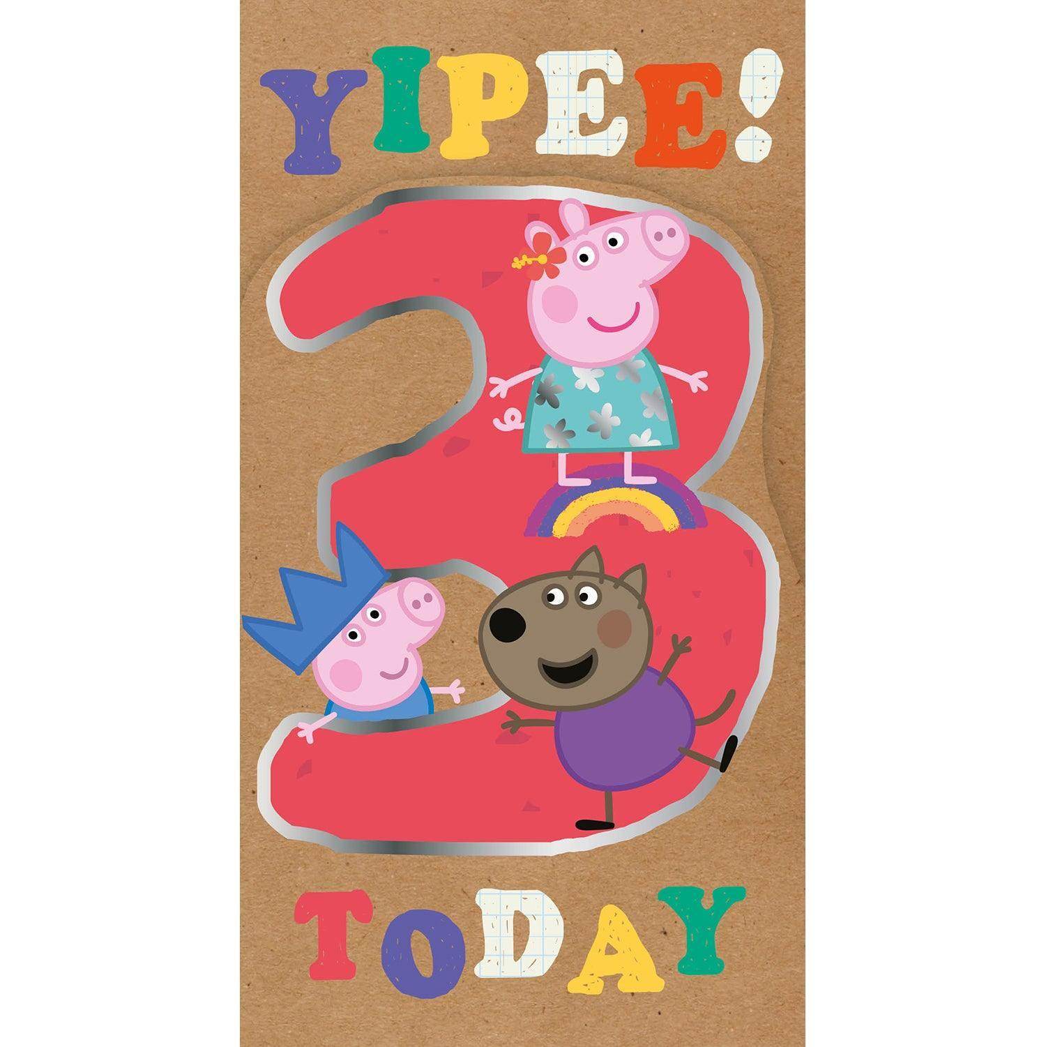 Age 3 Birthday Card Official Product