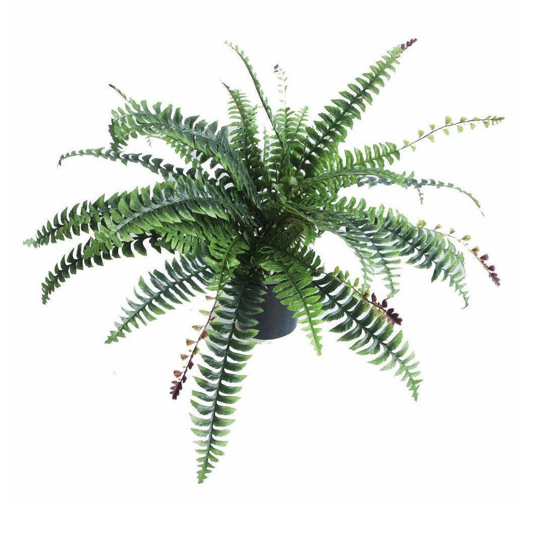 Leaf Large Artificial Fern Plant Pot 60cm Boston Fern Faux House Plants Botanik