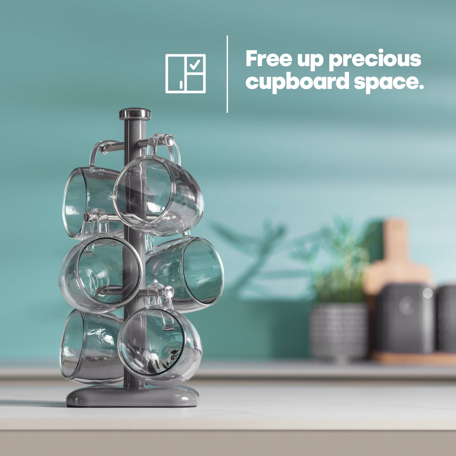 Taurus Mug Tree Stand | Slate