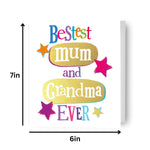Bestest Mum And Grandma' Mother's Day Card Official Product