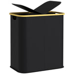 80l Collapsible Laundry Hamper, Washing Basket For Bathroom