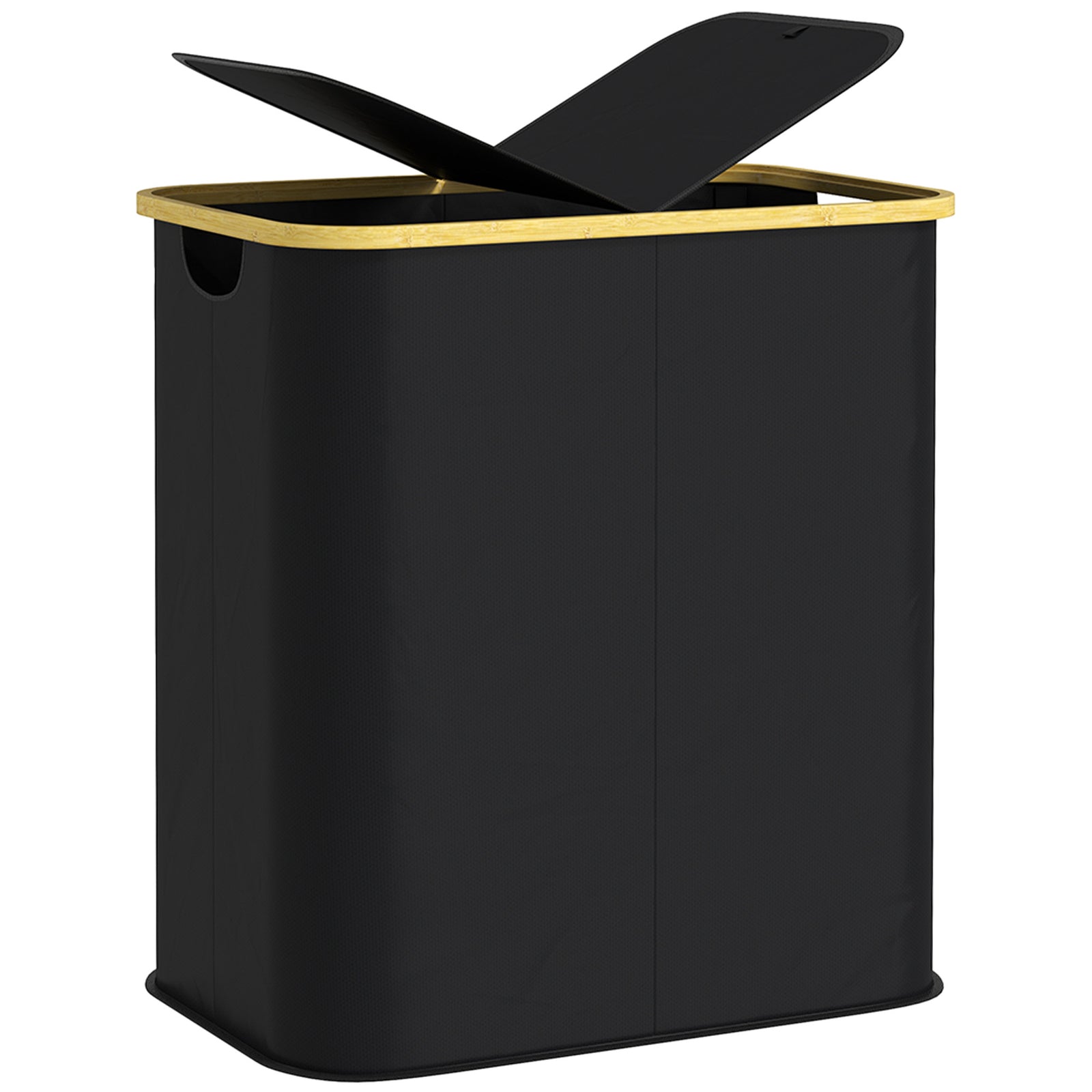 80l Collapsible Laundry Hamper, Washing Basket For Bathroom