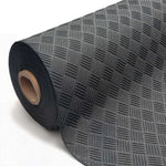 Recycled Rubber Non-slip Flooring Rolls - 1.7m Wide | 9m | Black