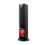 Smart Ptc Tower Heater With Wifi – Black Abs, Remote Control, Led Display, Adjustable Thermostat, 800w/2000w