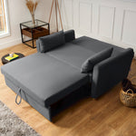 2-seater Pull Out Sofa Bed - Convertible Sleeper Sofa | Grey