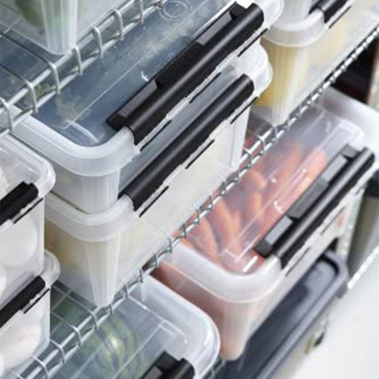 15 Classic Transparent Plastic Storage Box With Lid, 14 Litre