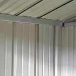 Metal Garden Shed 4x6ft/6x8ft Outdoor Storage Yard Tool Shed Tool Box Lockable | Small | Brown