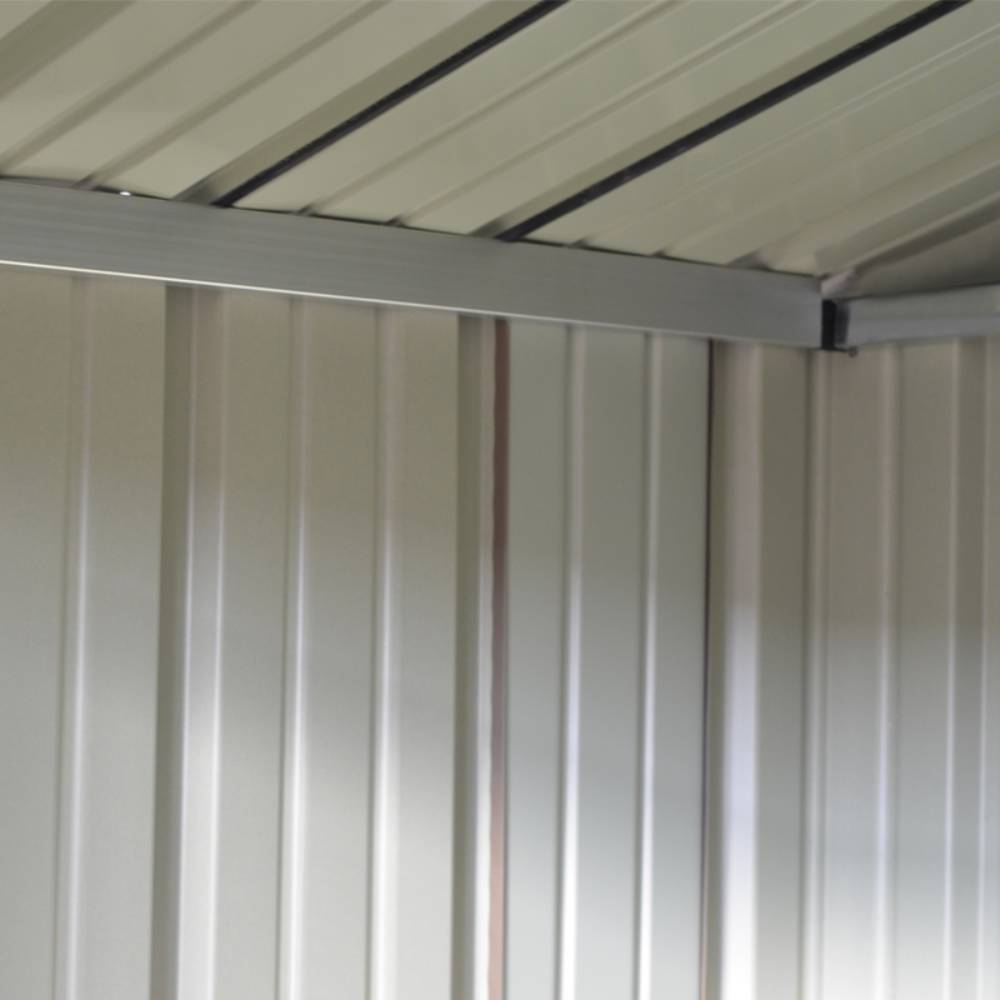 Metal Garden Shed 4x6ft/6x8ft Outdoor Storage Yard Tool Shed Tool Box Lockable | Small | Brown