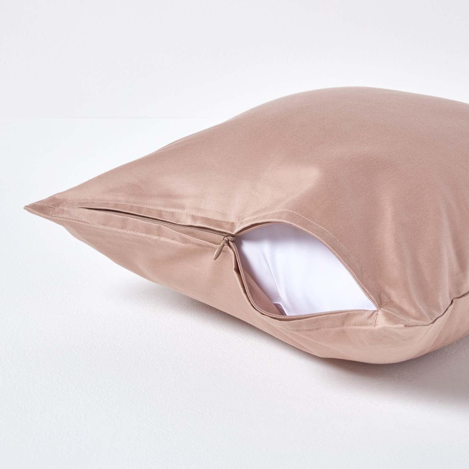 European Size Egyptian Cotton Pillowcase 1000 Tc | 40cm x 40cm | Moonlight Beige