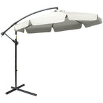 2.7m Cantilever Parasol Banana W/ Crank Handle | Cream