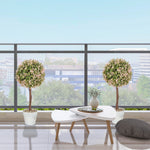 Set Of 2 Decorative Artificial Plants, Cream White