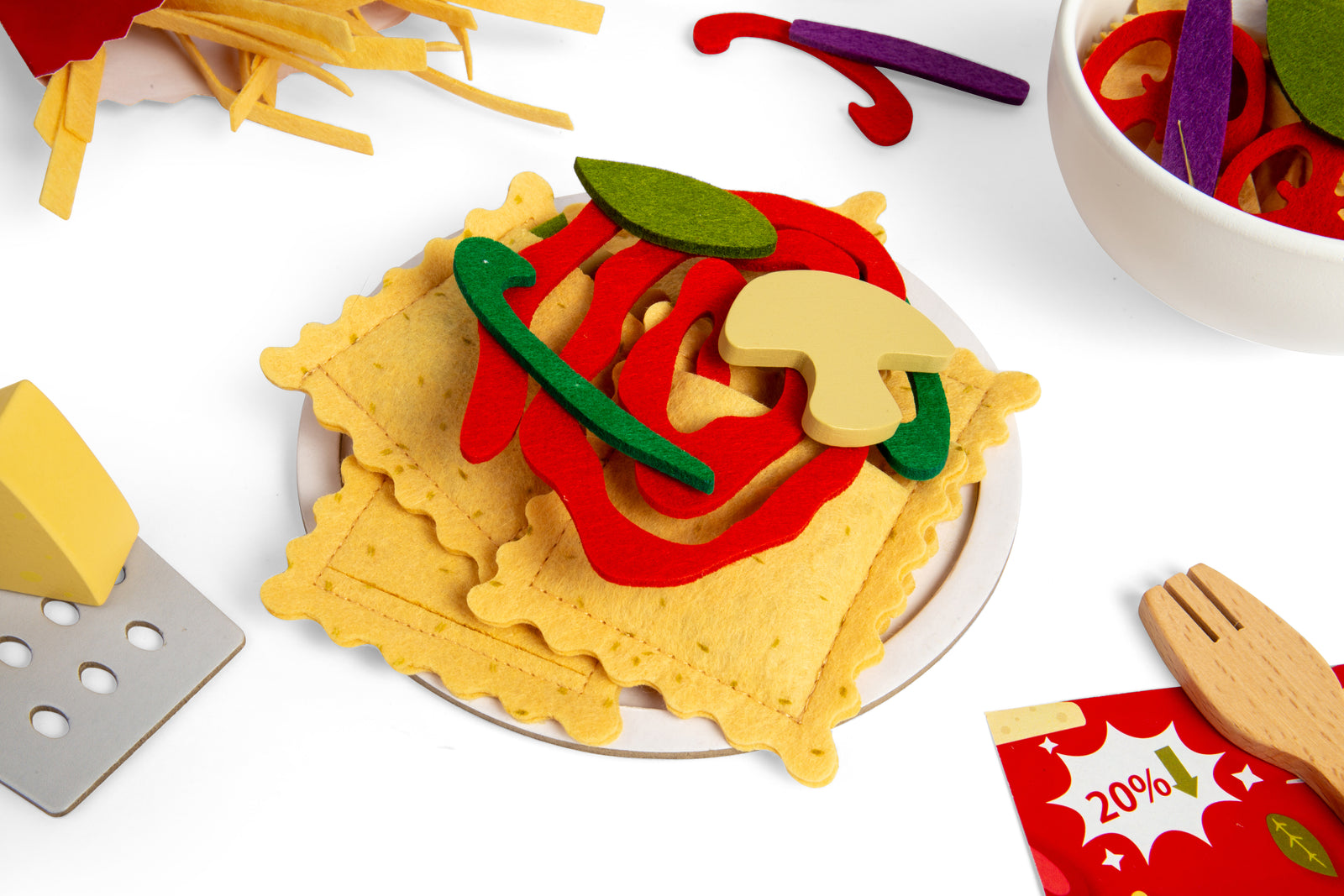 Pasta For Two - Kids Wooden Food Set