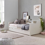 Tyler Guest Bed And Trundle With Spring Mattresses | Single | White