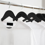 20 Pack Wooden Clothes Hangers With Non Slip Bar | Black