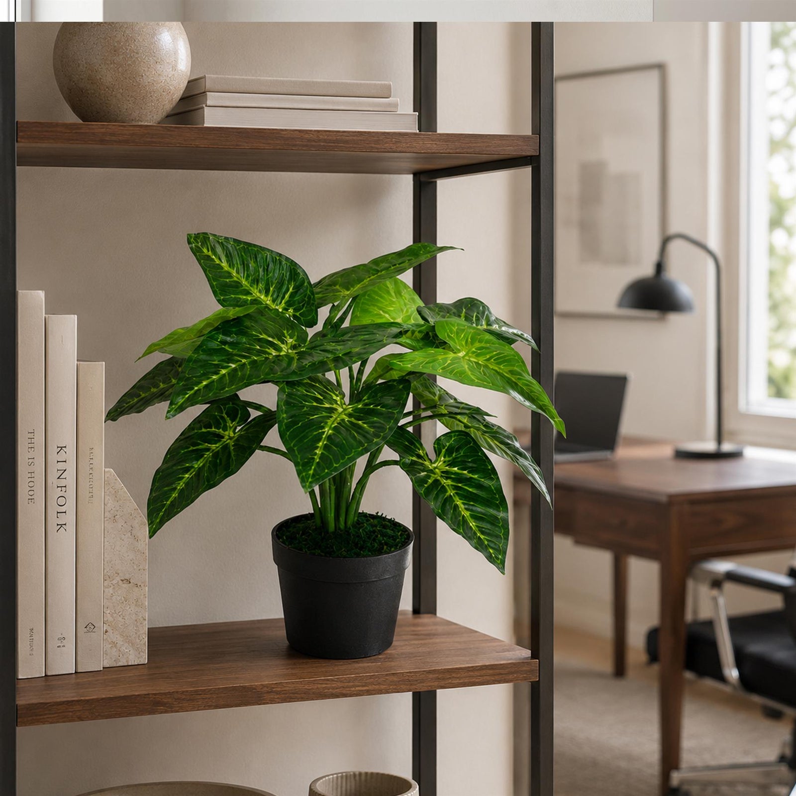 45cm Uk Realistic Large Artificial Foliage Plant With Pot