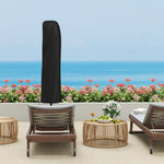 3(m) Cantilever Banana Parasol With Cover Wind Strap Upf50+ | Gray