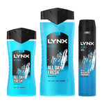 Ice Chill 3pk Bundle Of 250ml Body Spray And 225ml & 500ml Shower Gels
