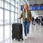 Suitcase, Hard Shell Carry On Luggage With Tsa Lock | 64l | Black