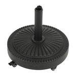 Concrete-filled Patio Umbrella Stand With Wheels