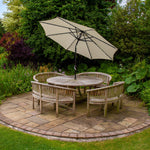 2.7m Led Tilt Parasol | Cream