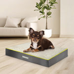 Grey Small To Xxl Dog Beds Orthopaedic Extra Large Flat Crate Pet Mattress, Removable Washable Cover | 76cm | Grey