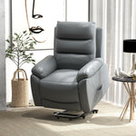Power Lift Recliner Chair Armchair Grey